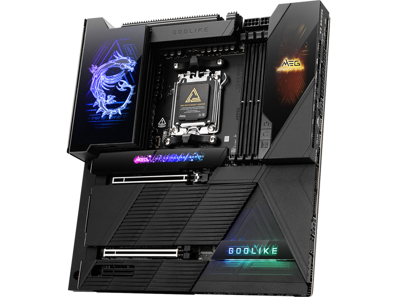 MSI MEG X870E GODLIKE Mainboard - AMD X870E - AMD AM5 socket - DDR5 RAM - Extended ATX
