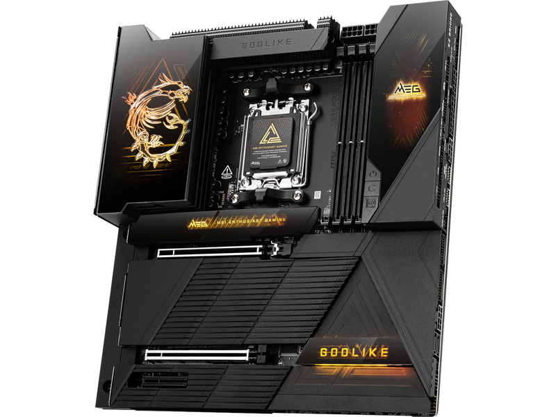 MSI MEG X870E GODLIKE Mainboard - AMD X870E - AMD AM5 socket - DDR5 RAM - Extended ATX