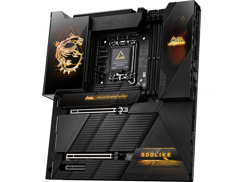 MSI MEG Z890 GODLIKE Mainboard - Intel Z890 - Intel LGA1851 socket - DDR5 RAM - Extended ATX