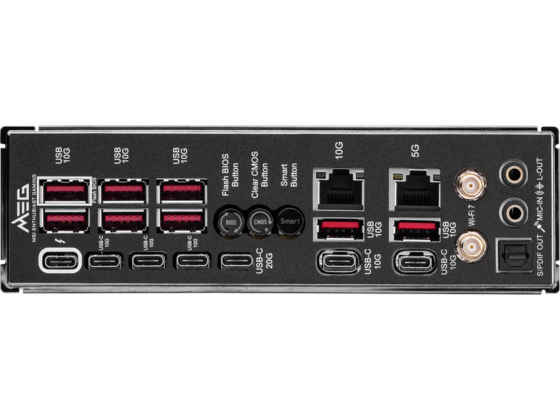 MSI MEG Z890 GODLIKE Mainboard - Intel Z890 - Intel LGA1851 socket - DDR5 RAM - Extended ATX