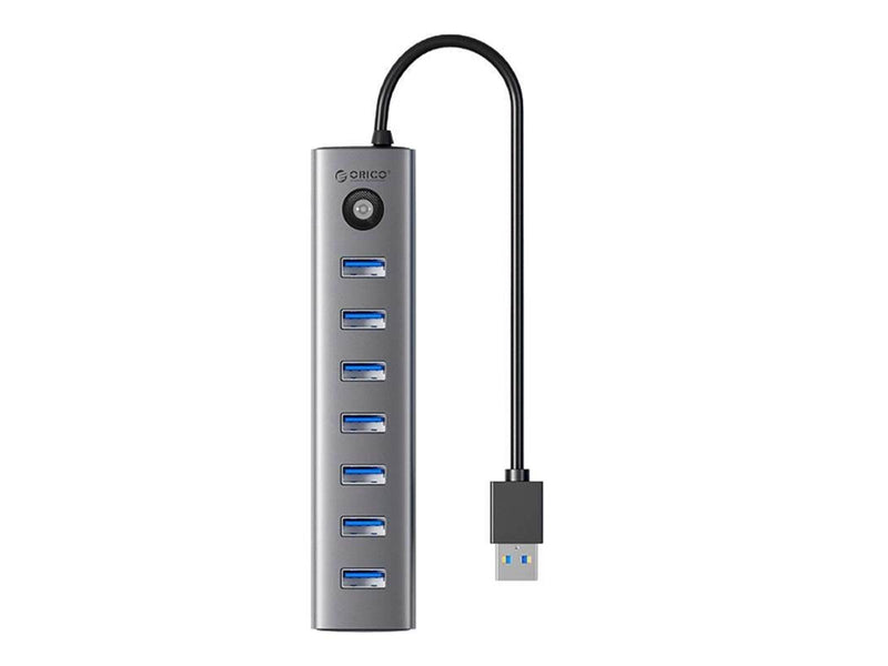 ORICO CL7U USB-C to 7x USB 3.0 Hub Adapter (gray) USB-Hubs - USB 3.0 - 7 - Grau