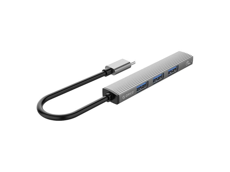 ORICO USB to USB 3.0 + 3x USB 2.0 Hub Adapter (gray) USB-Hubs - USB 3.0 - 4 - Grau