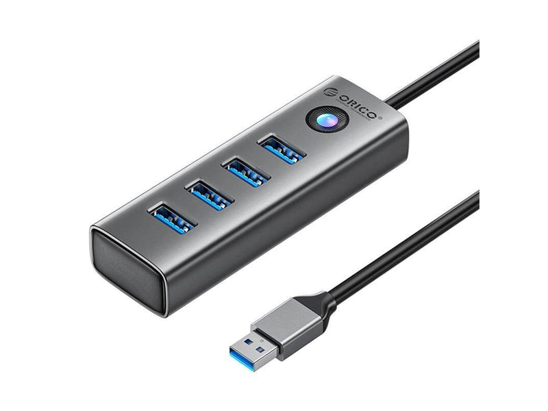 ORICO PDD4U USB to 4x USB 3.0 Hub Adapter (gray) USB-Hubs - USB 3.0 - 4 - Grau