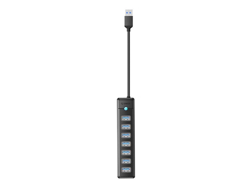 ORICO PW7U USB to 7x USB 3.0 Hub Adapter (black) USB-Hubs - USB 3.0 - 7 - Schwarz