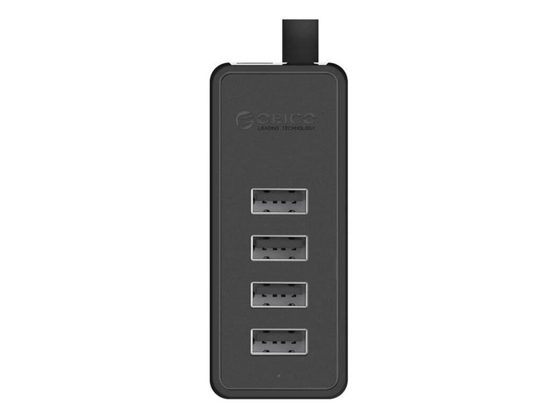 ORICO W5P-100 USB to 4x USB 2.0 Hub Adapter (black) USB-Hubs - USB 2.0 - 4 - Schwarz