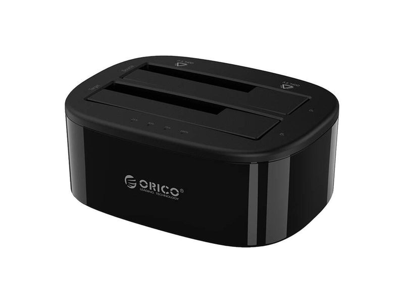 ORICO docking station for 2.5" / 3.5" HDD / SSD 5Gbps USB-C to USB-C/A with cloning function (black)