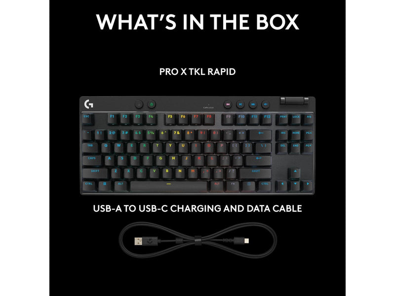 Logitech G PRO X TKL - Linear - Linear - Gaming Tastaturen - Deutsch - Schwarz