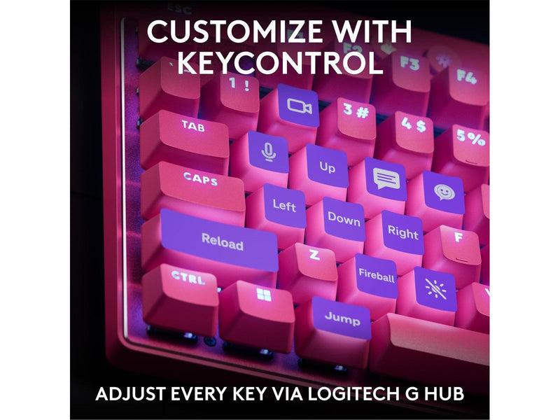 Logitech G PRO X TKL - Linear - Linear - Gaming Tastaturen - Französisch - Pink
