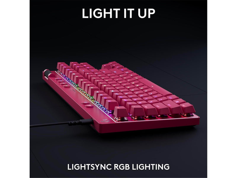 Logitech G PRO X TKL - Linear - Linear - Gaming Tastaturen - Französisch - Pink