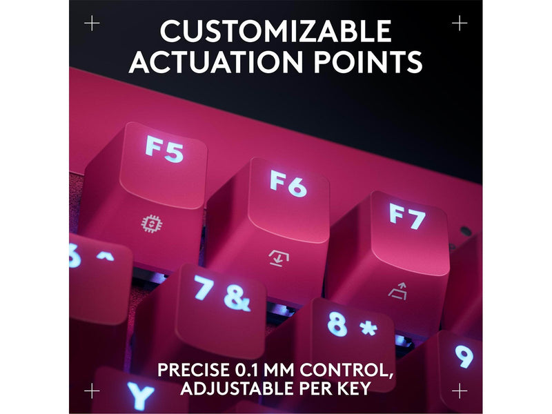 Logitech G PRO X TKL - Logitech Magnetic Analog - Linear - Gaming Tastaturen - ohne Numpad - Englisch - US - Pink