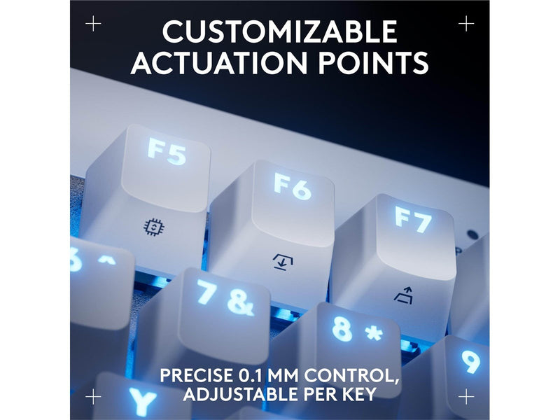 Logitech G PRO X TKL - Linear - Linear - Gaming Tastaturen - Französisch - Weiss