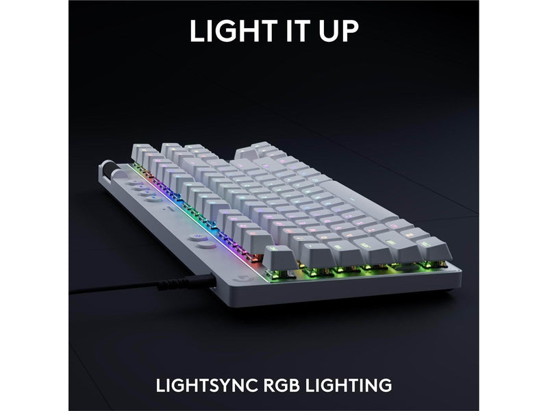 Logitech G PRO X TKL - Linear - Linear - Gaming Tastaturen - Französisch - Weiss