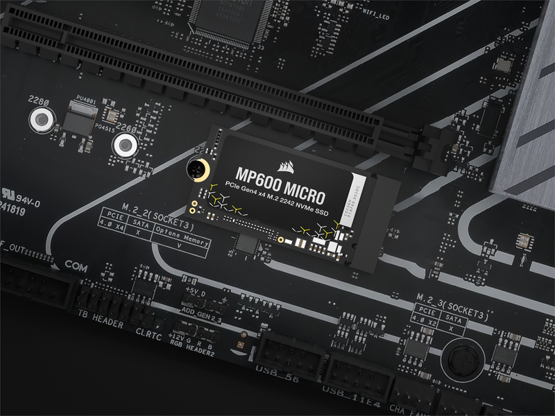 Corsair MP600 MICRO SSD - 2TB - PCIe 4.0 - M.2 2242