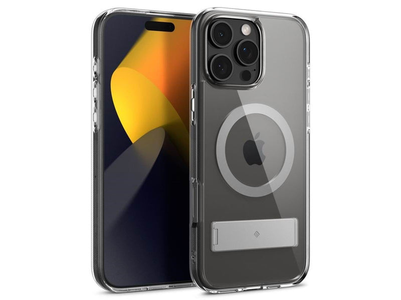 Spigen Caseology Capella MagSafe Kickstand clear gray - iPhone 16 Pro