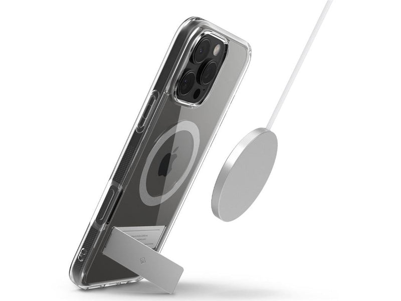 Spigen Caseology Capella MagSafe Kickstand clear gray - iPhone 16 Pro