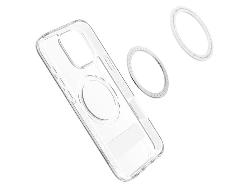 Spigen Caseology Capella MagSafe Kickstand clear white silver - iPhone 16 Pro Max
