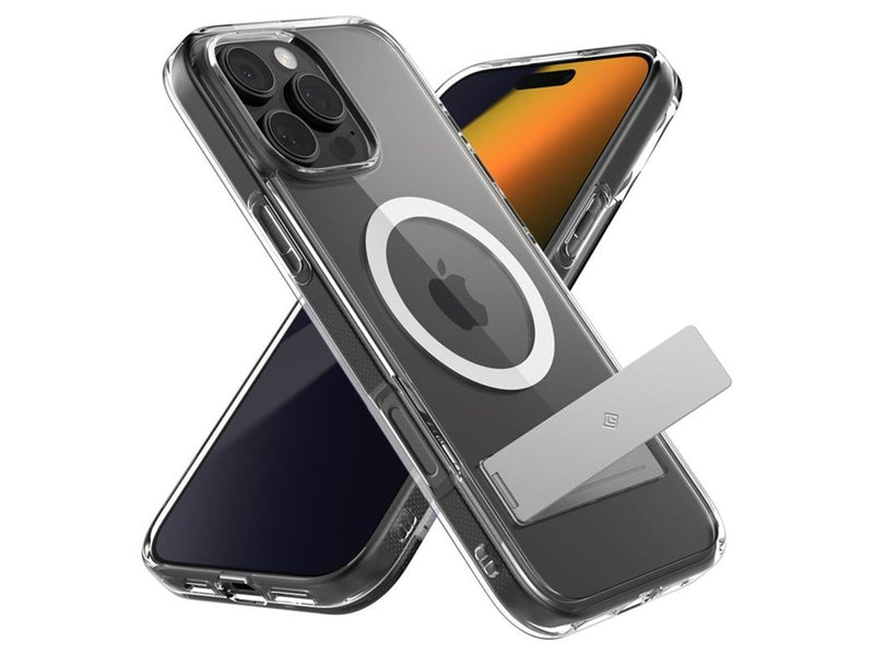 Spigen Caseology Capella MagSafe Kickstand clear white silver - iPhone 16 Pro Max