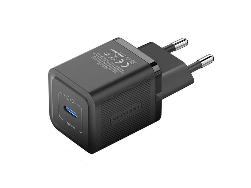 Vention Wall charger FEPB0-EU USB-C 20W GaN (black)