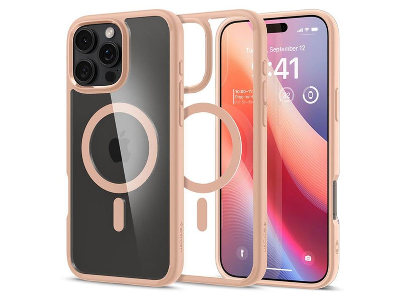 Spigen Ultra Hybrid MagSafe rose titanium - iPhone 16 Pro