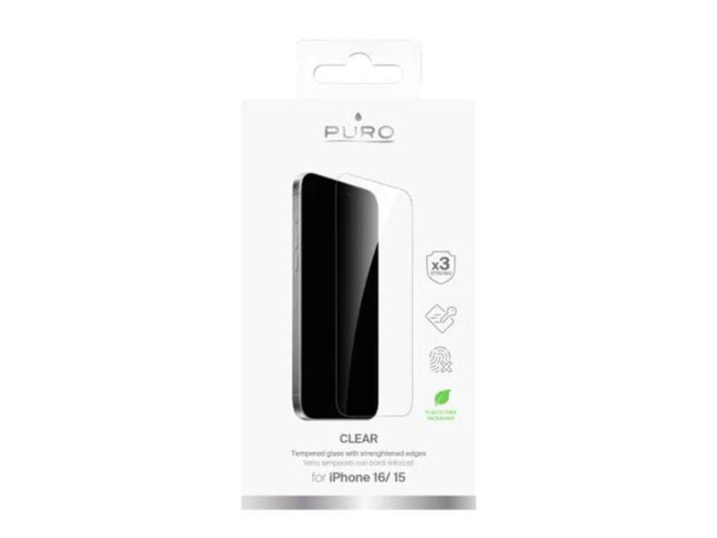 Puro Tempered Glass - iPhone 15/16