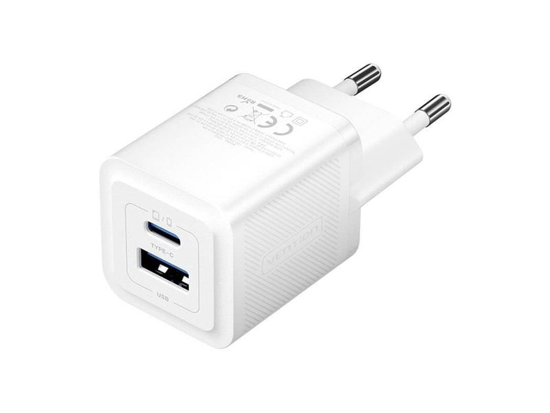 Vention Wall charger  FEQW0-EU USB-C + USB- A 30W/30W  GaN (white)
