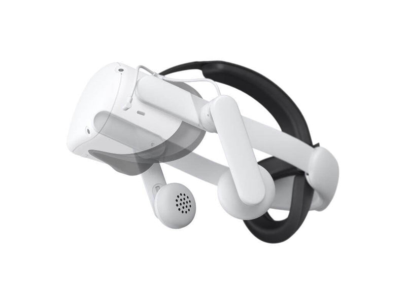 KiwiDesign QA01 headband with headphones for Meta Quest 2 (white)