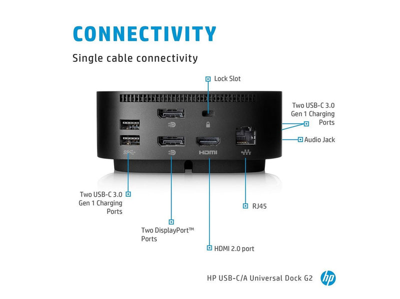 HP USB-C Dock G5 - 1GBE - 100W