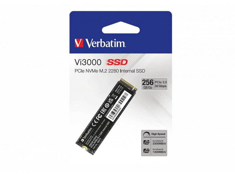 Verbatim Vi3000 SSD - 256GB - PCIe 3.0 - M.2 2280