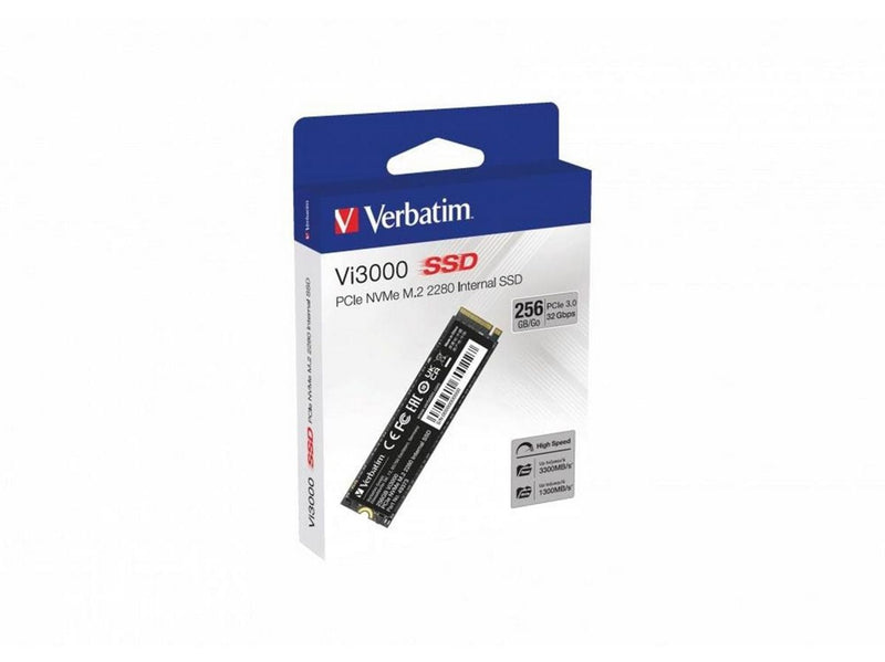 Verbatim Vi3000 SSD - 256GB - PCIe 3.0 - M.2 2280