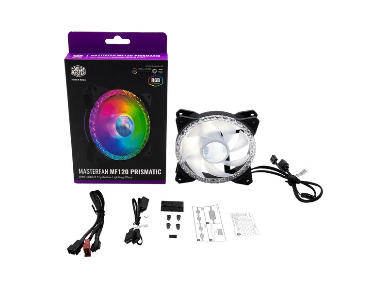 Cooler Master MasterFan MF120 Prismatic - Gehäuselüfter - 120mm - Schwarz mit