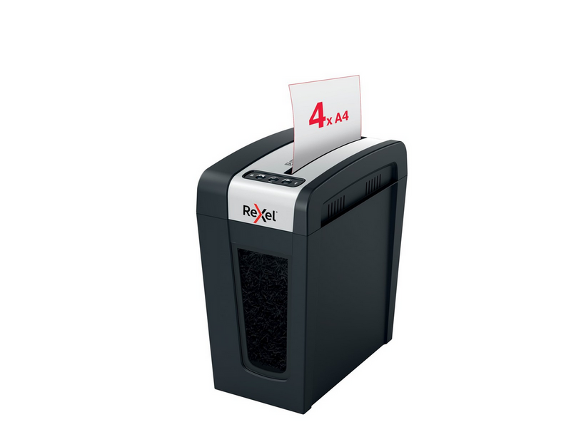 Rexel Secure MC4-SL Slimline Whisper-Shred™ Aktenvernichter, Mikroschnitt, P5,