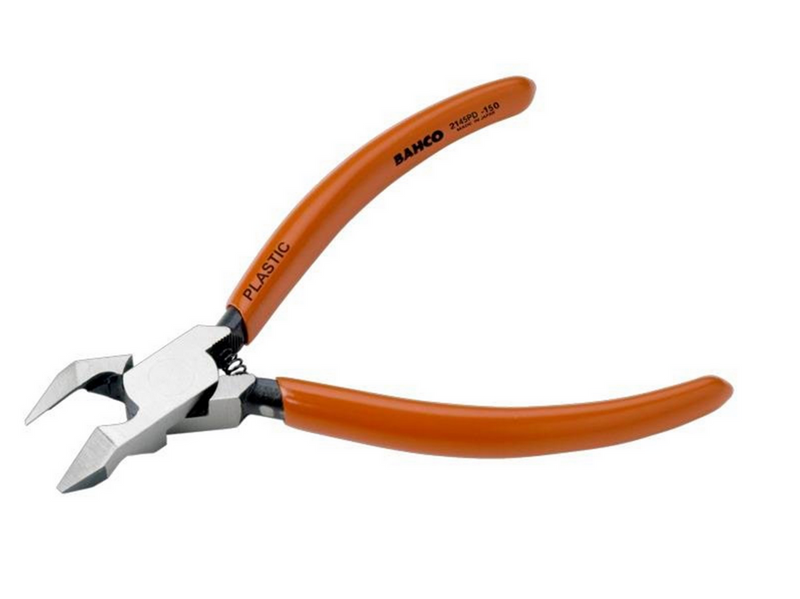 BAHCO side cutting plier 150mm. for plastic and other soft materials