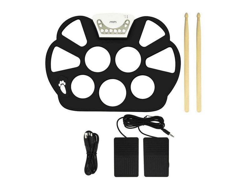 Mikamax Roll Up Elektronisches Schlagzeug – Tragbares Digitales Drum-Set mit 9