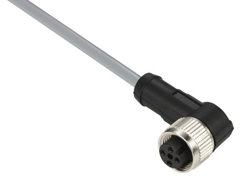 TELEMECANIQUE SENSORS Sensor cable pvc m12 4-pin female angled 5 meters