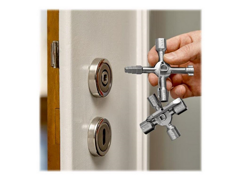 KNIPEX TwinKey®, für gängige Schränke und Absperrsysteme