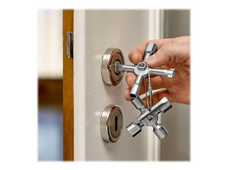 KNIPEX TwinKey®, für gängige Schränke und Absperrsysteme