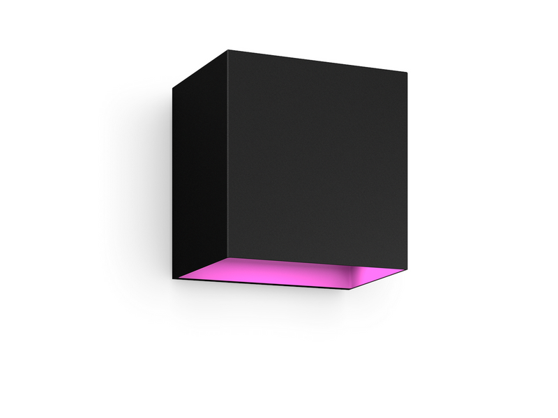 Philips Hue Resonate Downward Outdoor Wall Light (Black) — White & Color