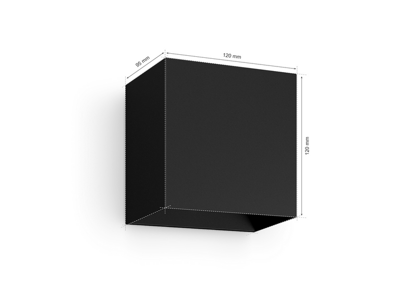 Philips Hue Resonate Downward Outdoor Wall Light (Black) — White & Color