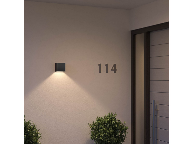 Philips Hue Resonate Downward Outdoor Wall Light (Black) — White & Color