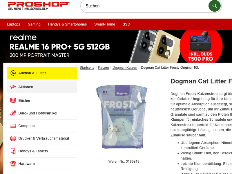 Dogman Cat Litter Frosty Original 10L