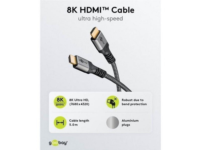 Pro HDMI 2.1 Sleeved - 5m - Schwarz
