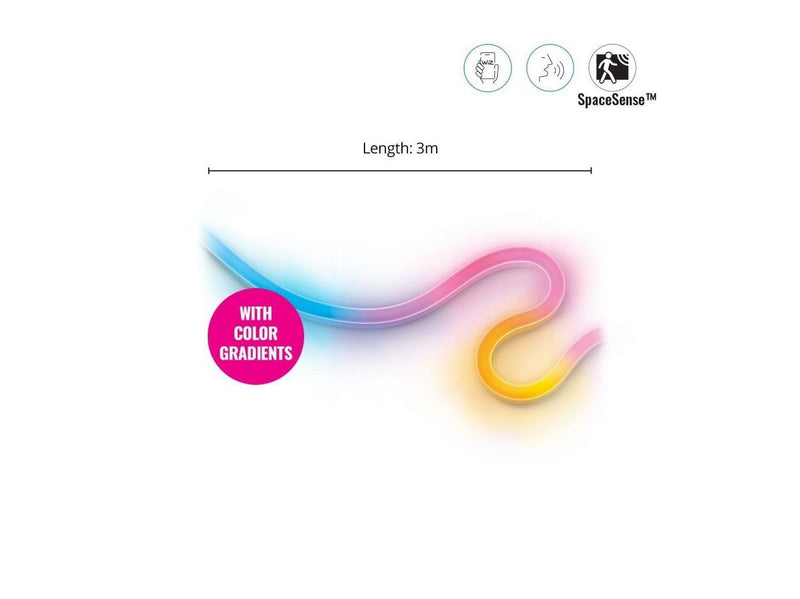 WiZ Neon Flex Lightstrip 3 m - 24 W - RGB - weiß