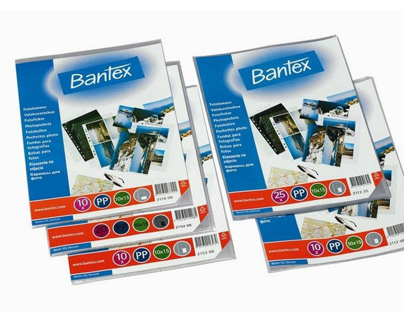 Bantex Photo Pocket 0.1 Mm 25 Pockets Transparant