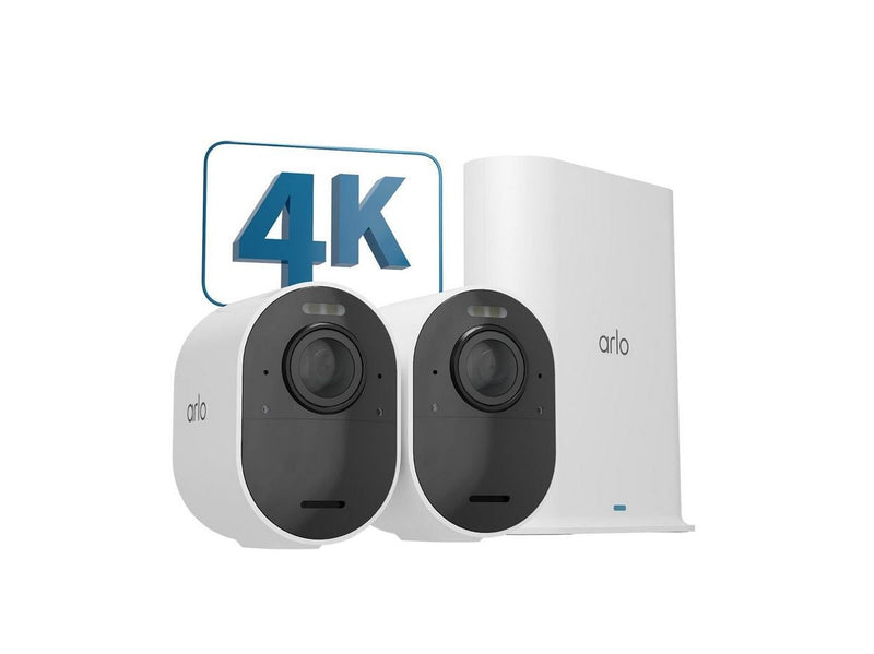 Arlo Ultra 2 4K UHD Wire-Free Security Camera System – 2 Cameras