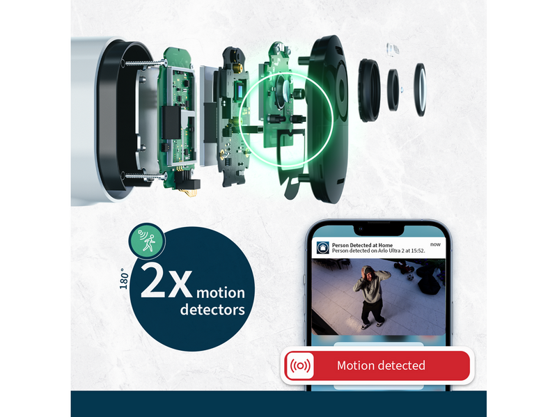 Arlo Ultra 2 4K UHD Wire-Free Security Camera System – 2 Cameras