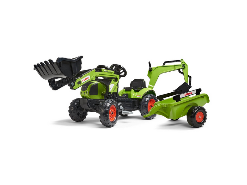 Falk Backhoe with trailer Claas