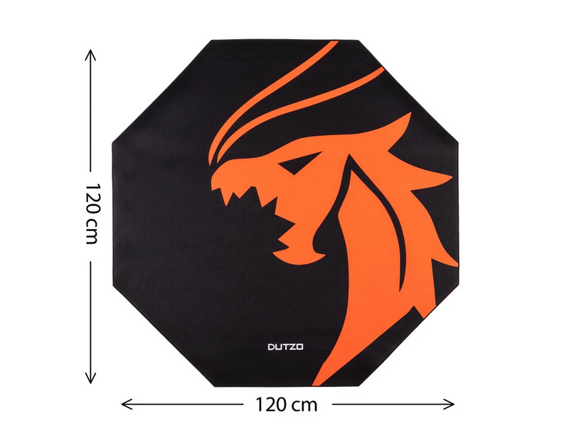 DUTZO Pyro Gaming Floor mat - Schwarz / Orange