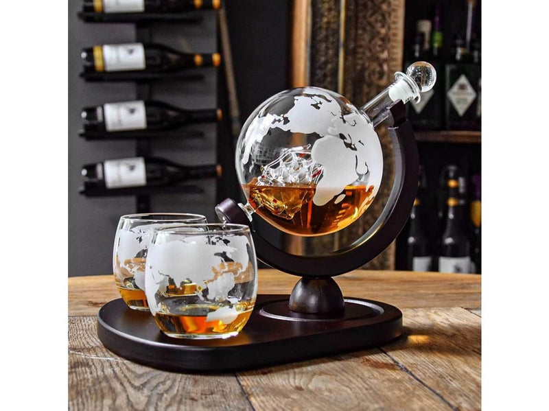 Mikamax Deluxe Globe Decanter Set