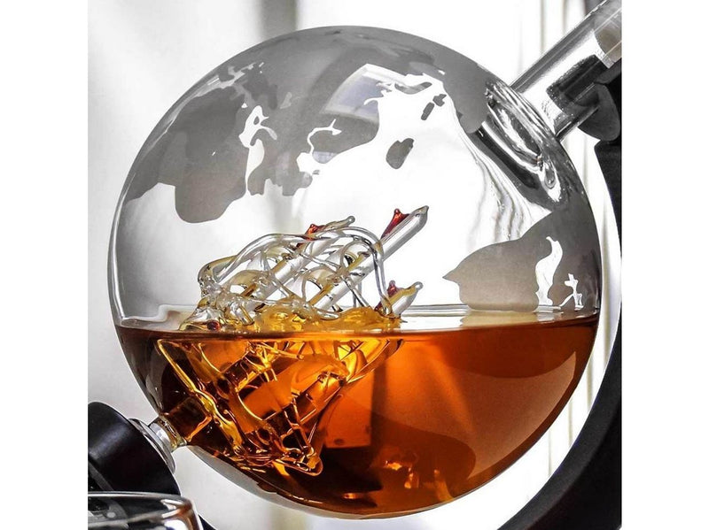 Mikamax Deluxe Globe Decanter Set