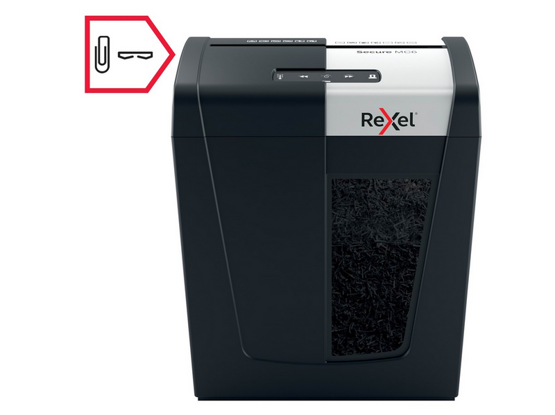 Rexel Secure MC6 Whisper-Shred™ Aktenvernichter, Mikroschnitt, P5, 6 Blatt